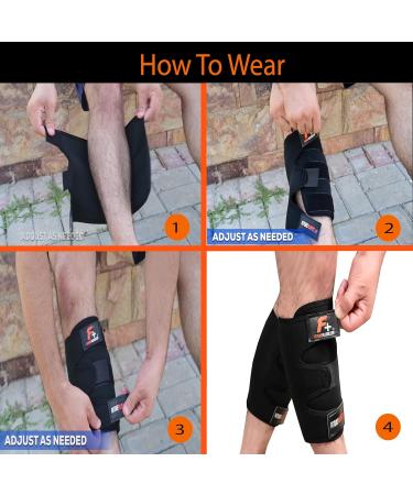 FUTURE PLUS Adjustable Neoprene Calf Brace for Compression and Pain Relief - Ideal for Calf Muscle and Shin Splint Injuries - Buy Online on GoSupps.com