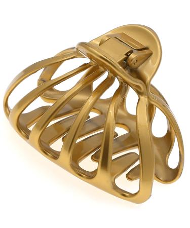 Camila Paris CP3052 French Octopus Hair Clip  Large Hair Clips for Thick Hair  Big Hair Claw Clip for Long Hair  Durable Girls Hair Clips for Women for Wavy Hair  Strong No-Slip Grip. Made in France Gold