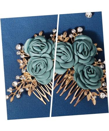 Beaupretty Flower Hair Accessories Rose side combs for women wedding bridal headpieces bride hair wedding big bows red bow hair claw clips for girls hair clips bow tie alloy Miss - Buy Online on GoSupps.com