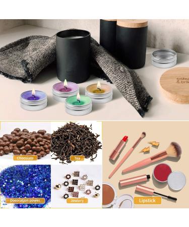 Aluminum Tins - Sopito 24 Pack 15ml Empty Round Tins for Lip Balm Cosmetics Mini Candles & Crafts - Buy Online on GoSupps.com