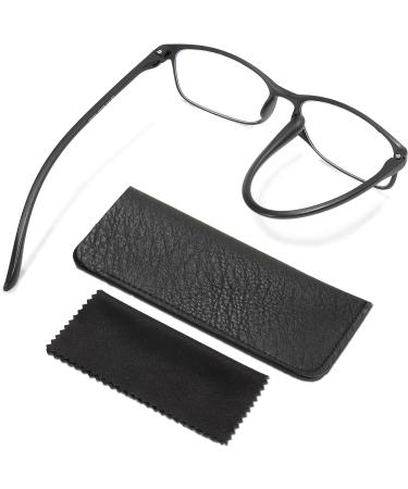PROFLEX BluOptix Blue Light Blocking Reading Glasses | Lightweight, Scratch Resistant, Unisex | Black 3.5 Dioptres - Buy Online on GoSupps.com