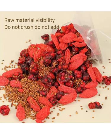 Five Flavors Goji Berry Tea 50 Bags/Box Four Famous Five Flavors Wolfberry Tea Schisandra Dodder Tea (1PC) - Buy Online on GoSupps.com