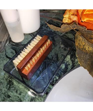 Coralpearl Wooden Nail Brush Cleaner - Dual Sided Rosewood with 100% Boar Bristle for Hand/Foot/Toe Cleaning - Men Women Kids Manicure Pedicure Care - Buy Online on GoSupps.com