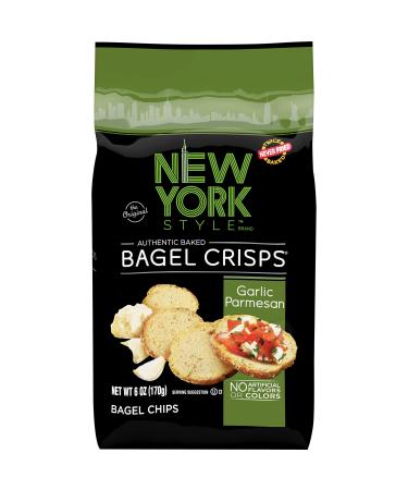 New York Style Bagel Crisps, Parmesan Garlic, 6 Ounce