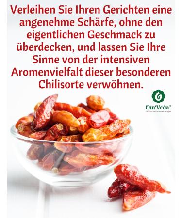 Buy ORGANIC Birds Eye Chili Peppers - Whole Red Dried Chilis Very Hot (Heat Level 9) - 300g | Aroma Protection | International Shipping Available - Buy Online on GoSupps.com