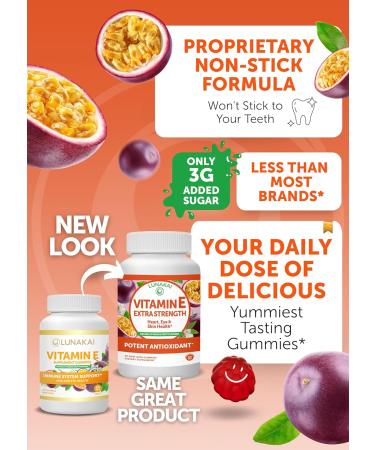 Lunakai Elderberry and Vitamin E Gummies Bundle - Immune Support Supplement with Zinc and Vitamin C Plus 1000iu Natural VIT E Gummy for Eye and Skin Health - Buy Online on GoSupps.com