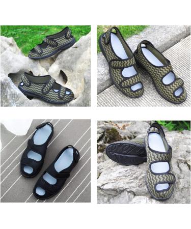 KXSM Men's Diabetic Slippers - Orthopaedic Wide Fit Memory Foam Shoes for Diabetic Feet - Reduce Pain and Swelling - Comfortable for Arthritis and Edema - Size 43 Black - Buy Online on GoSupps.com