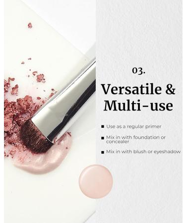 GLINT Glow Pearl Base - Radiant Champagne Pink Moisturizing Primer (30ml) | Korean Skincare for Luminous Complexion - Buy Online on GoSupps.com