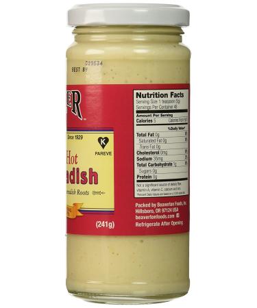 Beaver Hot Horseradish 8.5 oz - Spicy Condiment for Gourmet Taste buds - Buy Online on GoSupps.com