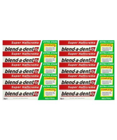 10x Blend a dent Complete Neutral Adhesive Cream for full and partial dentures 47g