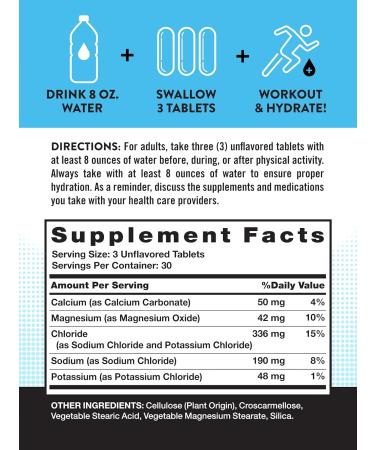 Nature's Truth Electrolyte Tablets | Sugar-Free Vegan Hydration Supplement | 90 Count Non-GMO Gluten Free with Essential Minerals - Buy Online on GoSupps.com