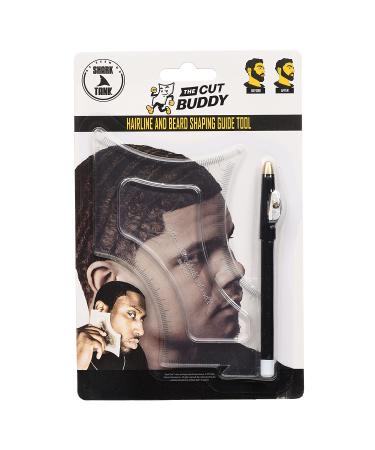 The Cut Buddy Shaping Styling Tool | AS SEEN ON SHARK TANK | 100 Clear Guide + Bonus Pencil | For Beard, Hairline, Mustache | Trimmer or Razor - Buy Online on GoSupps.com