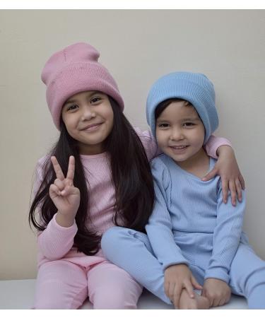 DreamBuy Ribbed Pyjama 6-7 Years Sweet Pink - Unisex Boys/Girls Loungewear, Baby Clothes, Women/Men Pyjamas - 20 Colors Available - Buy Online on GoSupps.com