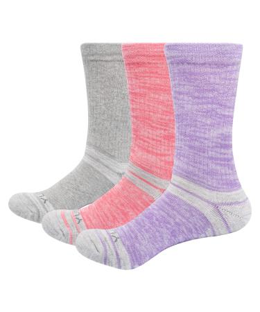YUEDGE Sports Socks Women Tennis Socks Socks 39-42 Cotton Anti Blister Work Socks Training Socks 3 Pairs 39-42 Multicolored