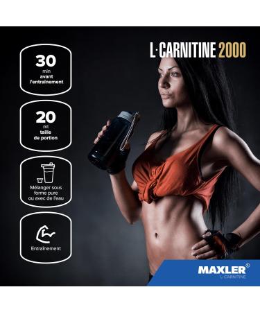 Maxler L-Carnitin Liquid 2000mg - Vegan Sugar-Free High-Dose L-Carnitine - Lemon Green Tea Flavor - 1000ml - Buy Online on GoSupps.com