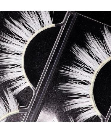 White False Eyelashes for Cosplay & Halloween | Natural Look Anime Makeup - 3 Pairs - Buy Online on GoSupps.com
