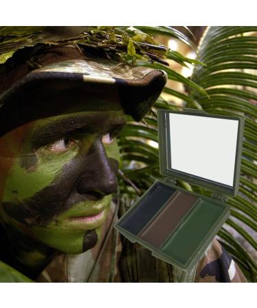 Camouflage Oil For Face Camouflage Oil Makeup For Face Camouflage Face Paint Multicolor Hunting Face Paint With Mirror V Body Paint - Buy Online on GoSupps.com
