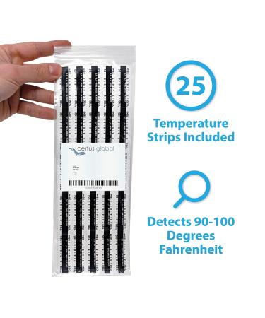 Temperature Strips for Urine Drug Testing: 25 Pack - Accurate Results Guaranteed - Buy Online on GoSupps.com