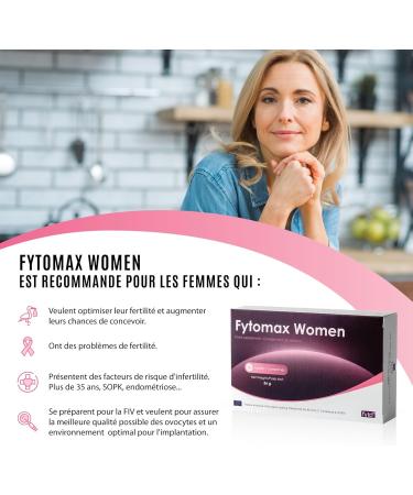 Fyto max Women - Female Fertility Support | Vitality & Design Boost | Folic Acid Zinc Vitex Maca | Reproductive Health | 30 Day Pack - 30 Tablets - Buy Online on GoSupps.com