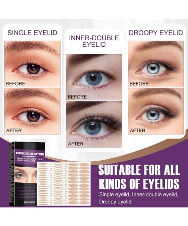Breathable & Waterproof Eyelid Tape | Invisible Lids & Lifters for Uneven, Droopy, Hooded Eyes | Includes Fork Rods & Tweezers | Original Design - Buy Online on GoSupps.com