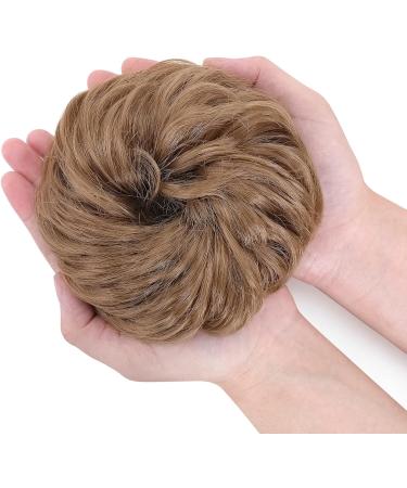 Thick Synthetic Hair Bun Extension - Coffee Brown & Sandy Brown Hairpiece for Women - 45g - Buy Online on GoSupps.com