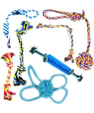 ZENO Dog Toys | Rope Chew Toys for Dogs | Strong Rope Ball & Tug for Teething & Training | Puppy Teething Toys | 100% Natural Cotton | Great for Small Medium & Large Puppies & Adults (18 Pack) - Buy Online on GoSupps.com