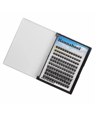 Hannahool 120pcs D Curl Wide Stem Cluster DIY Eye Lashes Extensions | Mixed 10-12-14-16mm | Dramatic Volume Lashes for Makeup - Buy Online on GoSupps.com
