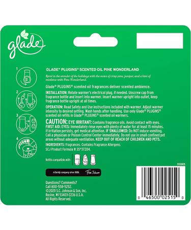 Glade PlugIns Pine Wonderland Air Freshener Refills - 5 Count 3.35 Fl Oz - Buy Online on GoSupps.com