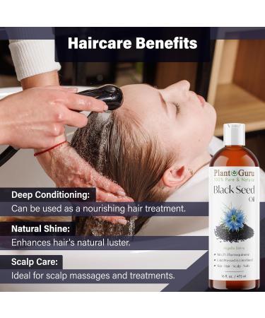 Black Cumin Seed Oil 16 fl. oz - Unrefined Cold Pressed 100% Pure Nigella Sativa Oil for Skin Hair Growth & Massage | Natural Kalonji Oil - Buy Online on GoSupps.com