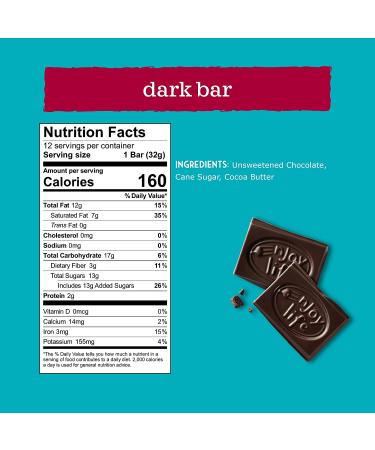 Enjoy Life Foods Dark Chocolate Bars - Gluten-Free, 1.12 oz (32g) | Indulge Guilt-Free! - Buy Online on GoSupps.com