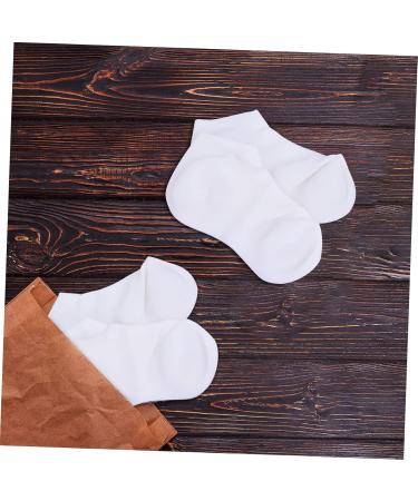 Healeved 1 Pair Protective Socks Heels Silicone Feet Treatment Sock Spa Gel Socks Moisture Socks for Women Overnight Womens Stockings Spa Socks Women's White Sebs Sole of Foot Heel Socks 19X12cm - Buy Online on GoSupps.com