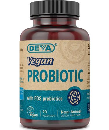 Deva Premium Vegan Probiotic with FOS Prebiotic 90 Vegan Caps