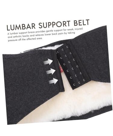 FRCOLOR Adjustable Warm Belt - Lumbar Support Wool Waist Strap for Men & Women | Protective Cashmere Warming Belt - Buy Online on GoSupps.com