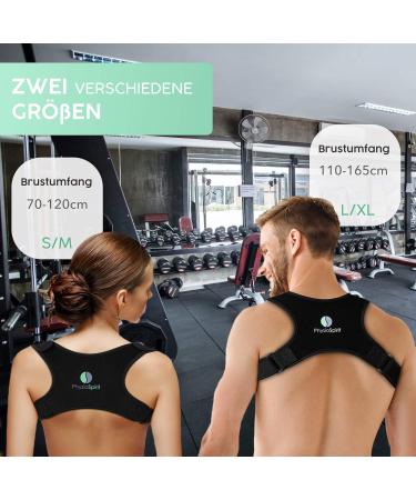 Physiospirit Premium Home Correct Radge Holder - Posture Support for Men & Women - Adjustable Shoulder Strap - Sizes S/M (70-120 cm) - Buy Online on GoSupps.com