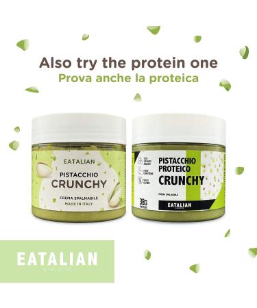 Eatalian by AMZ Better Pistachio Cream Crunchy 500g - Sweet Italian Spread Ideal for Bread Desserts & Ice Cream - Authentic Made in Italy Delight - Buy Online on GoSupps.com