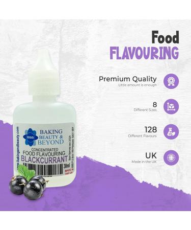Baking Beauty and Beyond Concentrated Food Flavouring Oil - Dozen of Professional Quality Food Grade Flavouring Oil for Candy Making Baking Cooking Lip Balm and Lip Gloss - Blackcurrant (30ml) - Buy Online on GoSupps.com