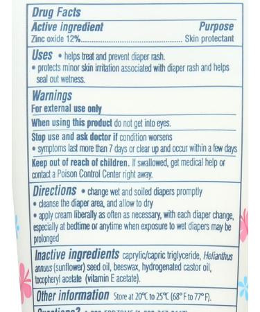 Tom's of Maine Fragrance-Free Baby Diaper Cream 3 oz - Unscented Diaper Lotion for Sensitive Skin - Buy Online on GoSupps.com