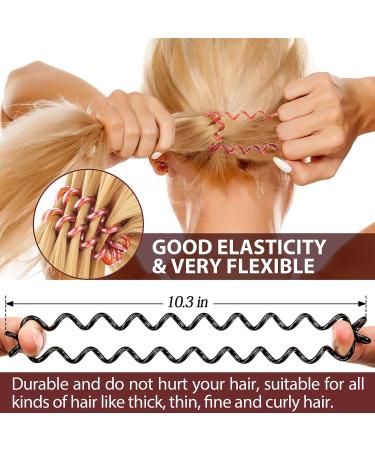JIRIS Spiral Hair Ties for Women and Girls - No Crease, Waterproof, Elastic Coil Hair Ties - Colorful Ponytail Holder - Buy Online on GoSupps.com