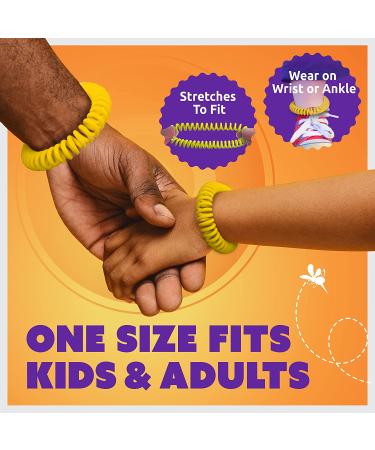 Superband Mosquito Repellent Bracelets - Pack of 25 - Natural, Long-Lasting, Deet-Free Bug Repellent for Adults & Kids - Waterproof, Individually Wrapped - Yellow - Buy Online on GoSupps.com