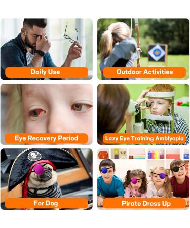 5 Pcs Adjustable Eye Patches for Adults & Children | Universal Medical Lazy Amblyopia Solution - Buy Online on GoSupps.com