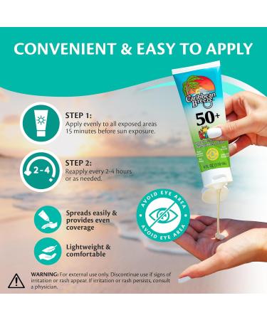 Reef Friendly Kids Sunscreen SPF 50 Mango Lime Scent Body Lotion Rich in Anti-Oxidants Water Resistant Up to 80 Minutes Broad Spectrum 4 oz 2 Pack 4 Fl Oz (Pack of 2) SPF 50 Kids - Buy Online on GoSupps.com