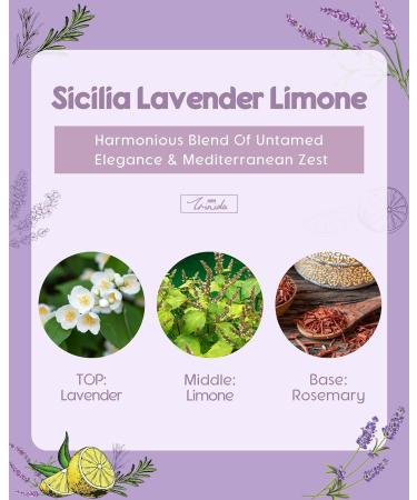 TRINIDa Scented Candle Gift Set - Sicilia Lavender Limone | Retro Garden Collection | Perfect Birthday Gift for Her - Buy Online on GoSupps.com