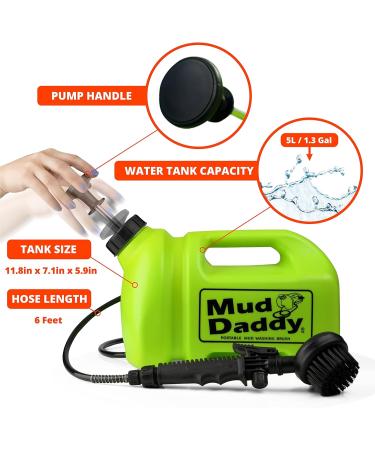 Mud Daddy Portable Pet Washing Device 5L - Green | Pet Cleaning & Grooming | Ideal for Muddy Walks - Buy Online on GoSupps.com