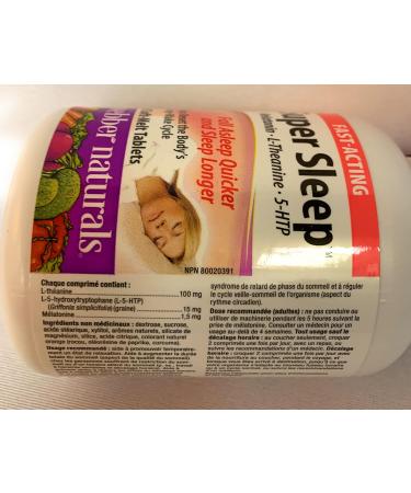 Webber Naturals Super Sleep Natural Formula for Insomnia and Anxiety Tablets (90*2) Twin Pack - Buy Online on GoSupps.com