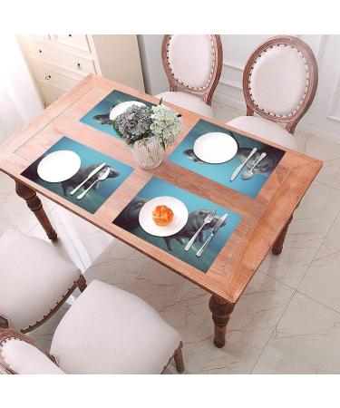 Baby Hippos Slip and Water Resistant PVC Woven Placemats | High Temperature Resistant - Buy Online on GoSupps.com