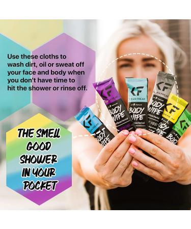 KLEAN FREAK Body Wipes 12-Count - Individually Wrapped for Gym, Workout, Travel - Original Disposable Wipes (Mixed) - Buy Online on GoSupps.com