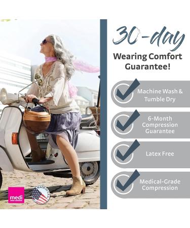 mediven Plus 20-30 mmHg Calf High Compression Stockings - Open Toe Beige VII Petite Extra Wide - Men & Women - Buy Online on GoSupps.com