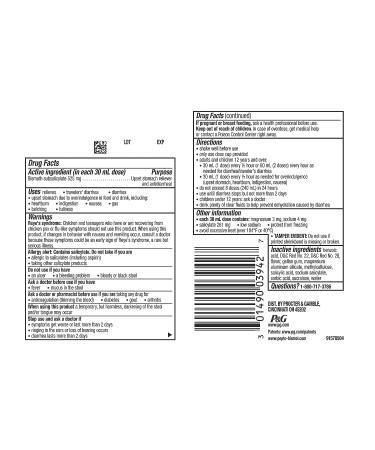 Pepto Bismol Liquid 12 oz - Nausea, Heartburn, Indigestion, Upset Stomach & Diarrhea Relief - Original Flavor - Buy Online on GoSupps.com