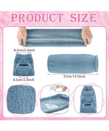 Microfiber Wrist Sleeve & Headband Spa Set for Women - 6pc Facial Washband & Makeup Headband Kit - Buy Online on GoSupps.com