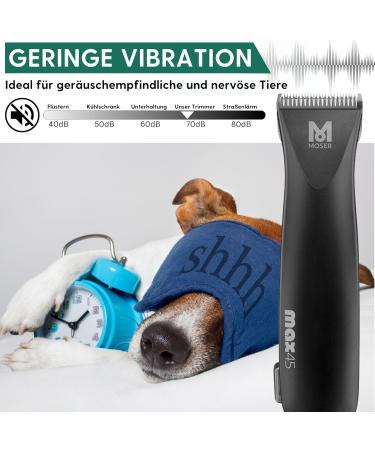 Moser Max 45 Dog Clipper - Powerful 2-Speed Animal Hair Cutter & Trimmer for Dogs Cats & Paws - 3 Attachment Sets - Buy Online on GoSupps.com